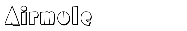 Airmole font preview